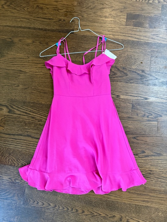 B Darlin Dresses & Skirts - B Darlin Bright Pink Ruffle-Strap Mini Dress